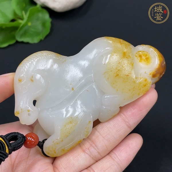 古玩玉器天然和田玉把件真品鑒賞圖