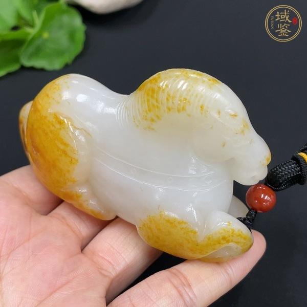 古玩玉器天然和田玉把件真品鑒賞圖
