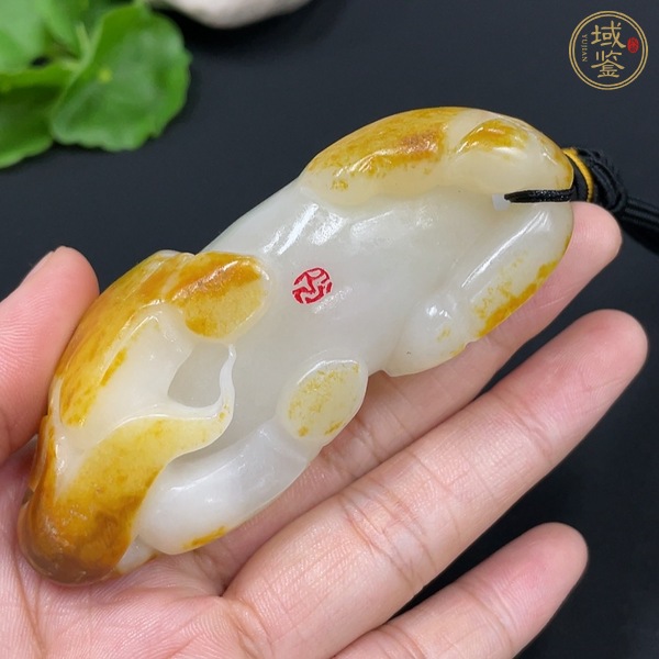 古玩玉器天然和田玉把件真品鑒賞圖