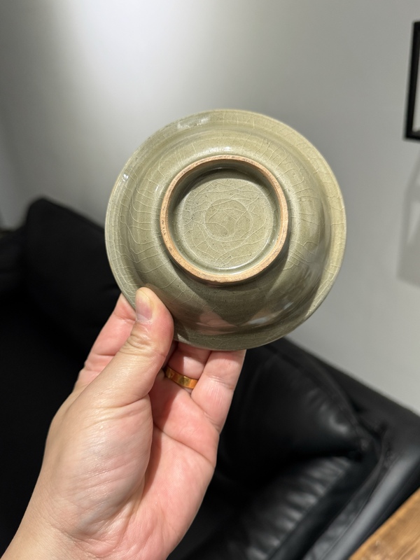 古玩陶瓷龍泉青瓷水洗拍賣，當(dāng)前價(jià)格3800元