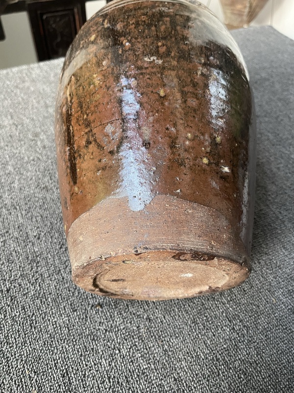 古玩陶瓷褐釉窯變梅瓶拍賣，當前價格15000元