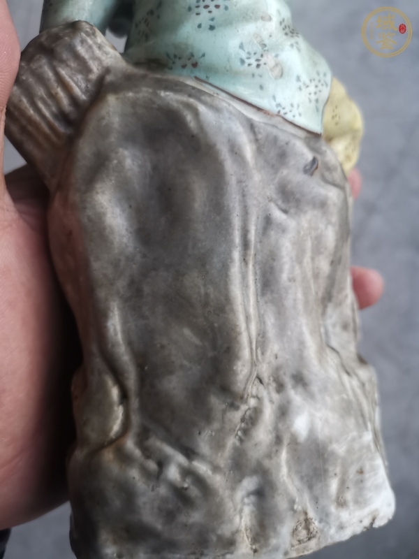 古玩陶瓷粉彩人物瓷塑雕像真品鑒賞圖
