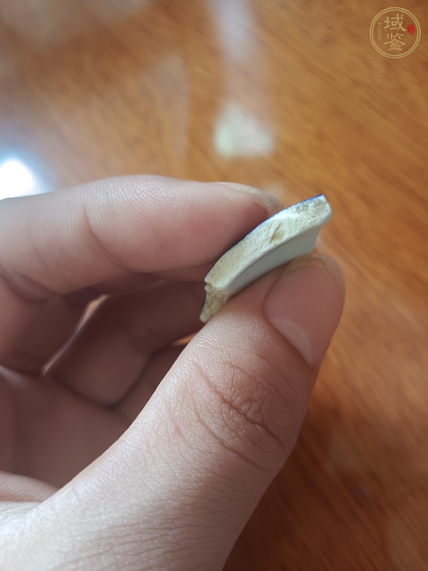 古玩陶瓷霽藍(lán)釉瓷片真品鑒賞圖