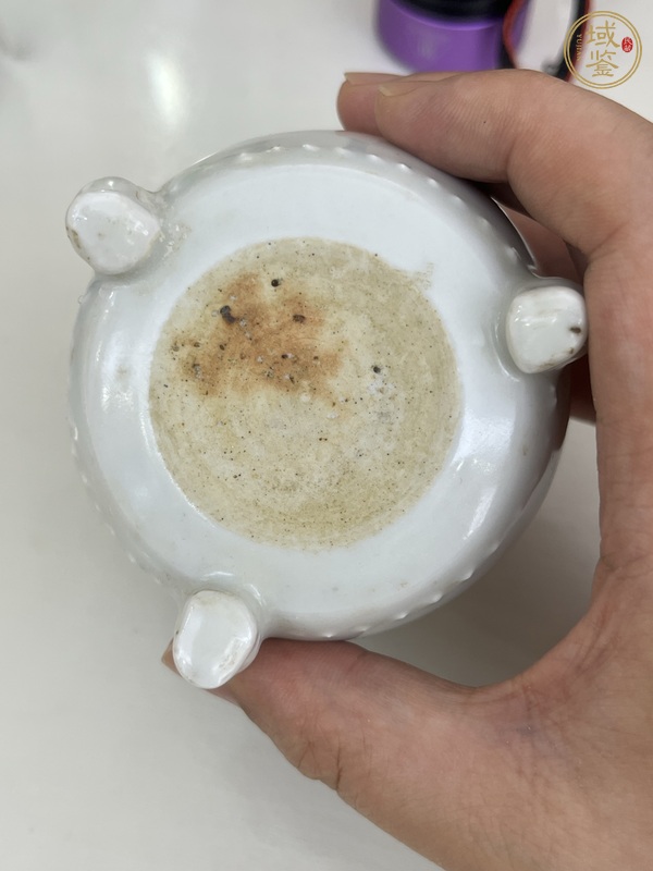 古玩陶瓷白釉爐真品鑒賞圖