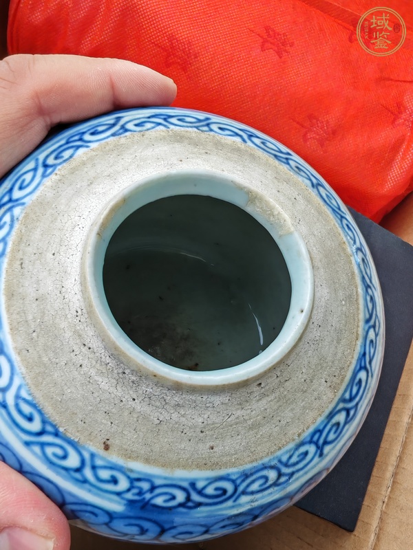 古玩陶瓷囍字紋青花罐真品鑒賞圖