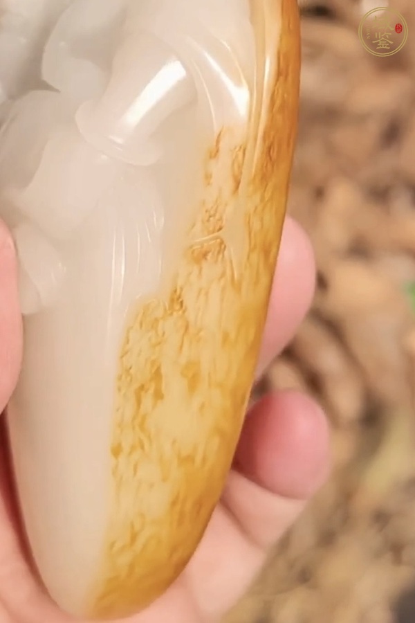 古玩玉器崔磊作品——和田玉《鶴贊》真品鑒賞圖