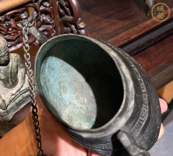 古玩銅器提梁壺真品鑒賞圖