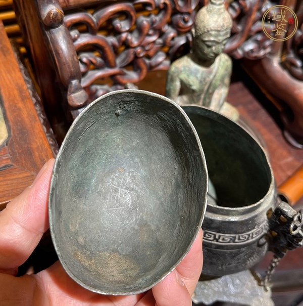 古玩銅器提梁壺真品鑒賞圖