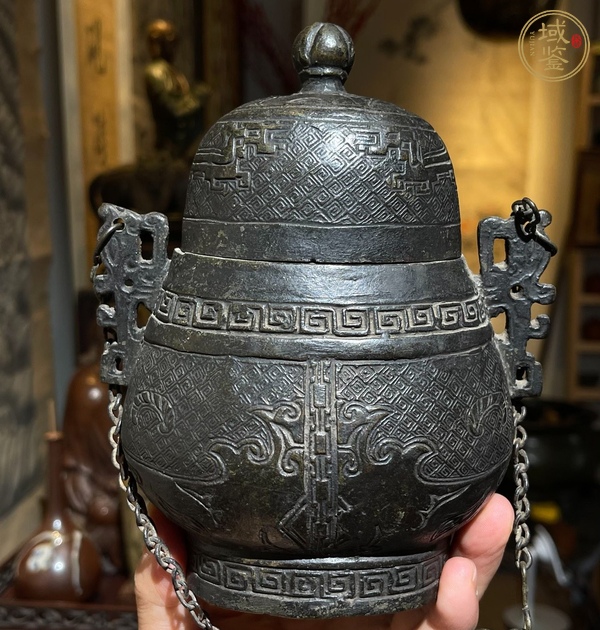 古玩銅器提梁壺真品鑒賞圖