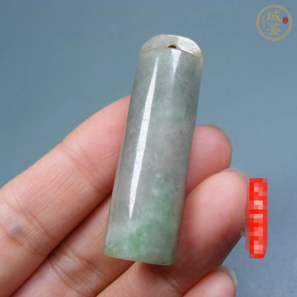 古玩玉器翡翠雕“素紋翎管”真品鑒賞圖
