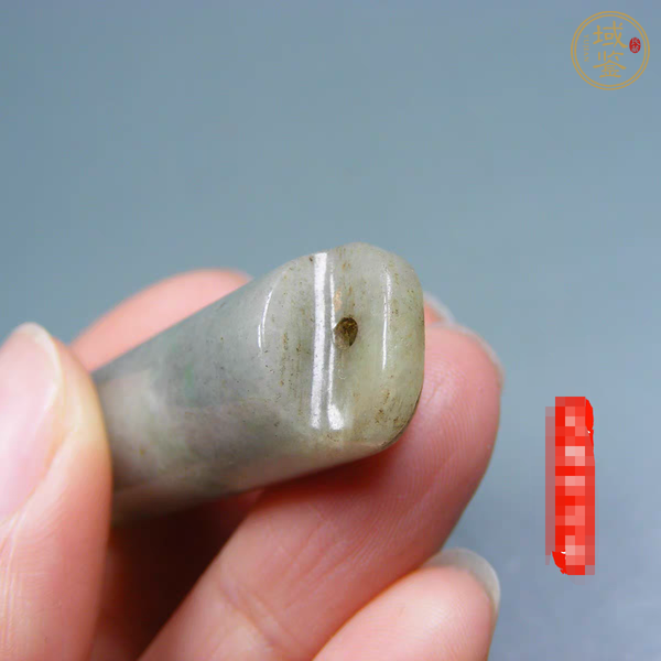 古玩玉器翡翠雕“素紋翎管”真品鑒賞圖