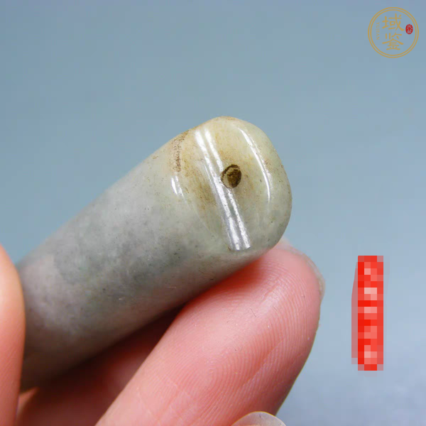 古玩玉器翡翠雕“素紋翎管”真品鑒賞圖