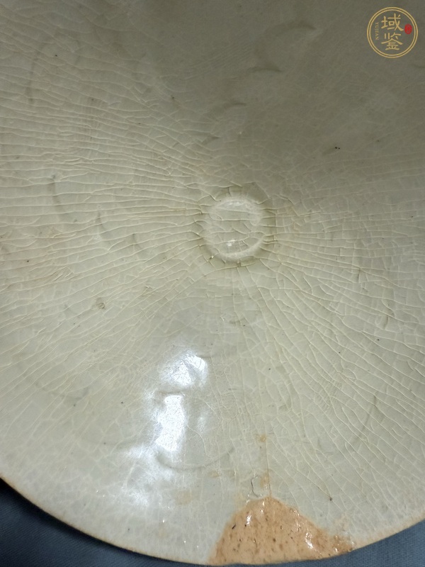 古玩陶瓷青白釉刻花斗笠碗真品鑒賞圖
