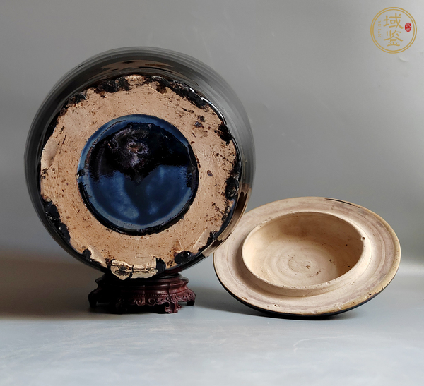 古玩陶瓷黑釉蓋罐真品鑒賞圖