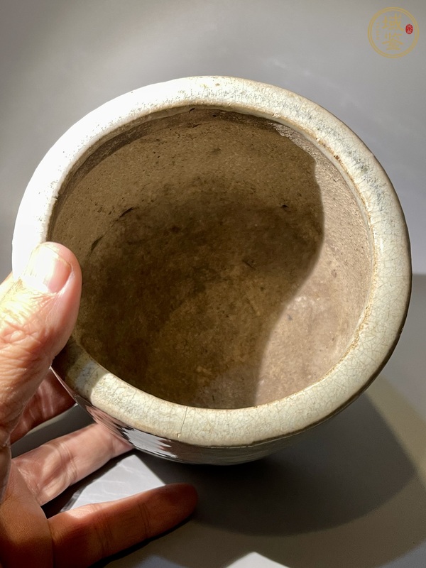 古玩陶瓷哥釉三足爐真品鑒賞圖