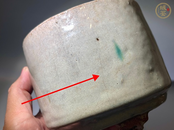 古玩陶瓷哥釉三足爐真品鑒賞圖