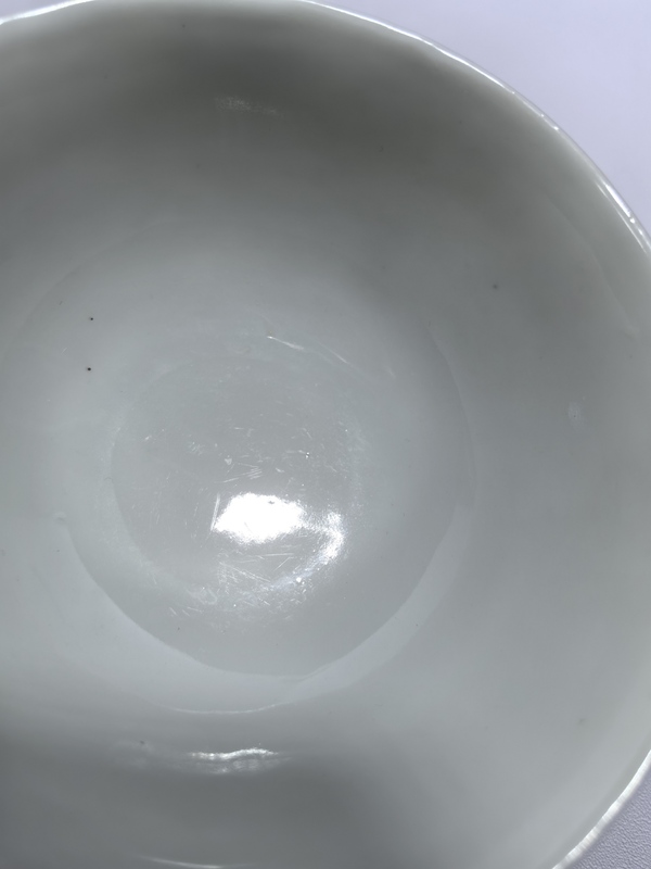 古玩陶瓷黃釉地軋道粉彩碗拍賣，當前價格1500元
