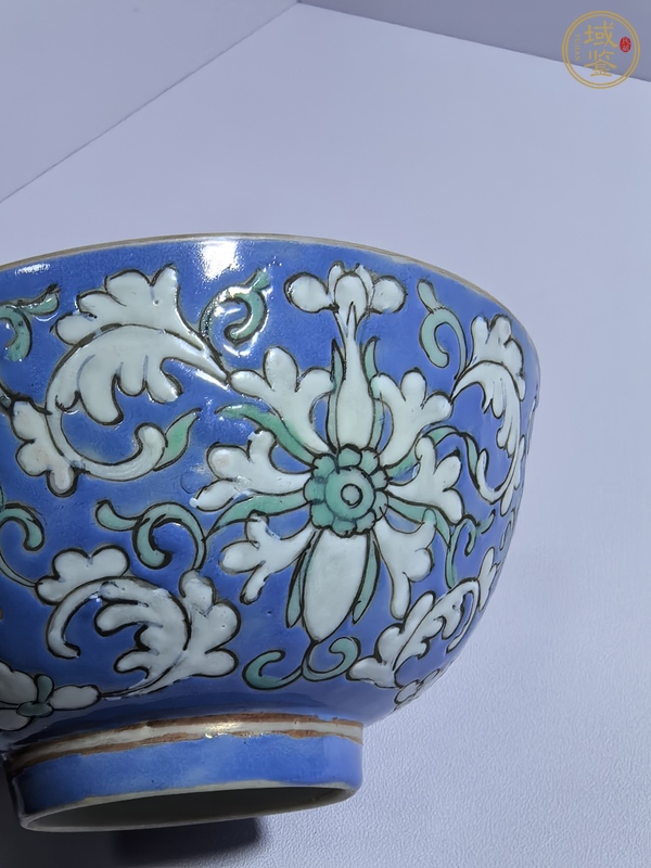 古玩陶瓷福壽紋粉彩碗真品鑒賞圖