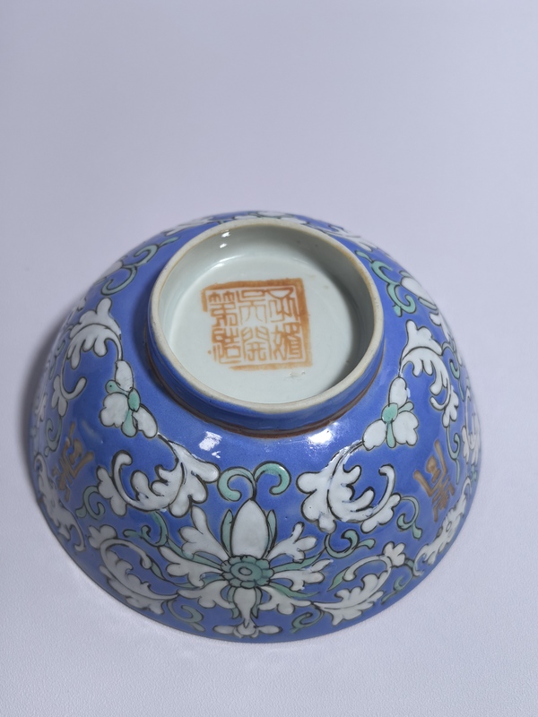 古玩陶瓷福壽紋粉彩碗拍賣，當前價格1500元