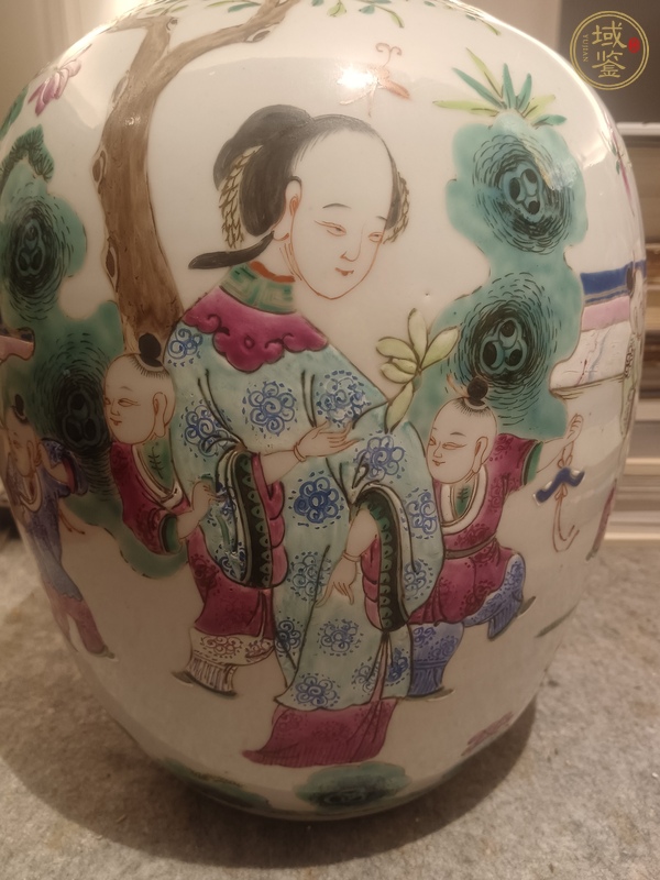 古玩陶瓷粉彩冬瓜罐真品鑒賞圖