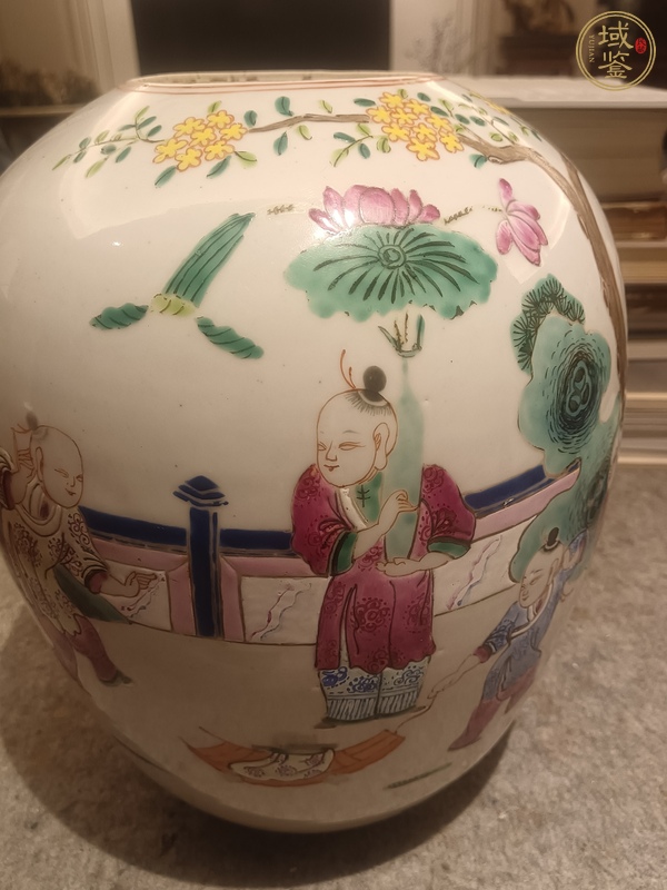 古玩陶瓷粉彩冬瓜罐真品鑒賞圖