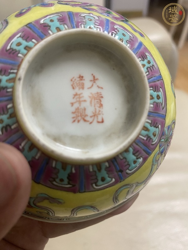 古玩陶瓷民國粉彩碗真品鑒賞圖
