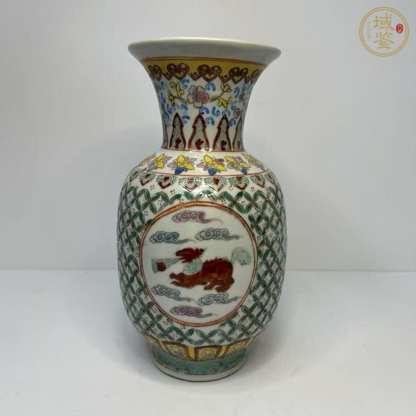 古玩陶瓷解放初 粉彩瓶真品鑒賞圖
