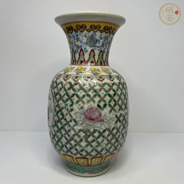 古玩陶瓷解放初 粉彩瓶真品鑒賞圖