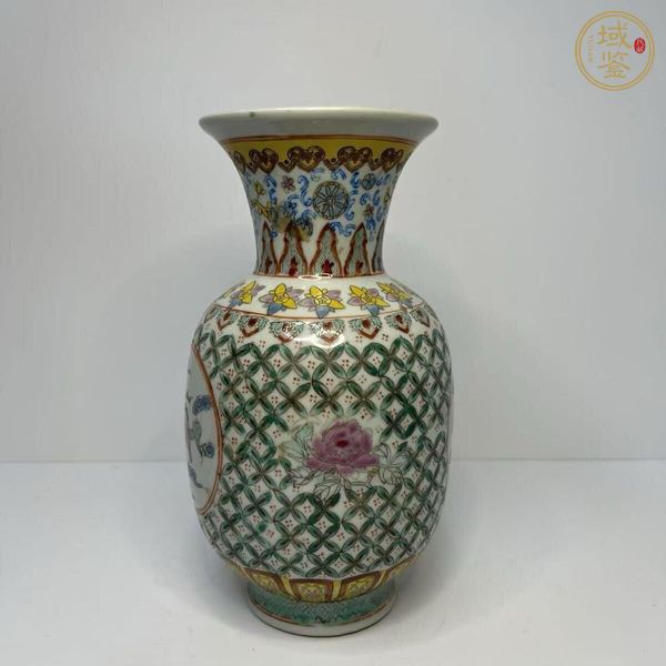古玩陶瓷解放初 粉彩瓶真品鑒賞圖