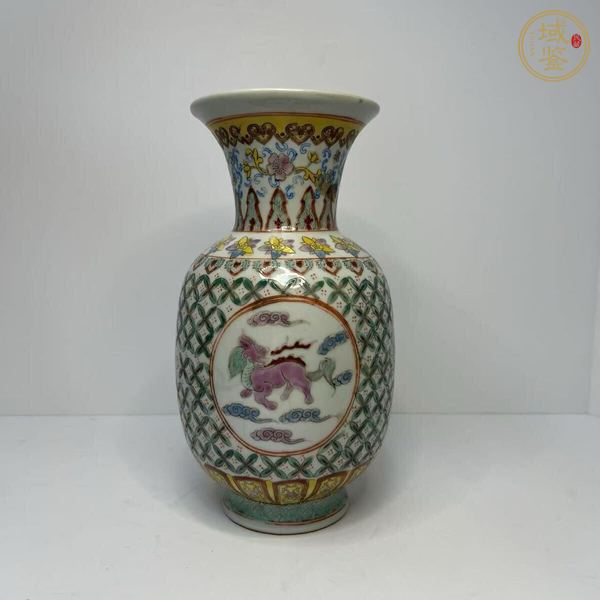 古玩陶瓷解放初 粉彩瓶真品鑒賞圖