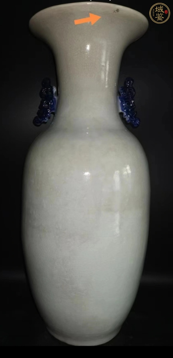 古玩陶瓷博古圖青花瓶真品鑒賞圖