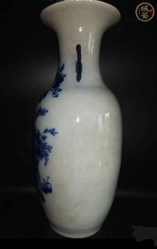 古玩陶瓷博古圖青花瓶真品鑒賞圖