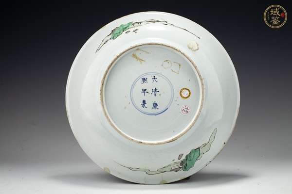古玩陶瓷清康熙·五彩西廂記人物紋大盤真品鑒賞圖