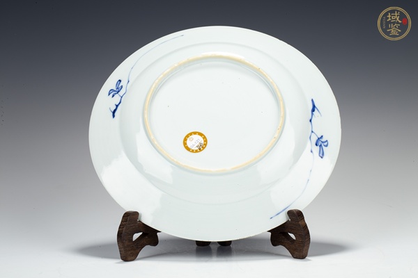 古玩陶瓷清康熙·青花西廂記人物紋折沿盤真品鑒賞圖