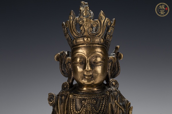 古玩銅器明代·銅地藏王菩薩造像真品鑒賞圖