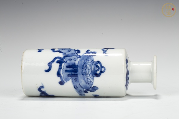古玩陶瓷清康熙·青花博古圖鼻煙壺母壺真品鑒賞圖