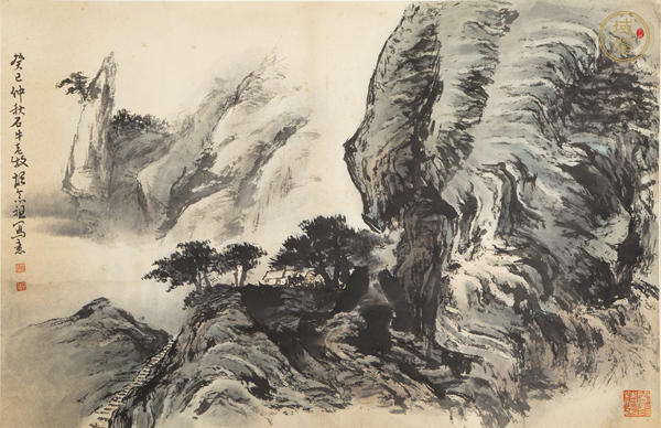 古玩當代·胡念祖 山水立軸真品鑒賞圖