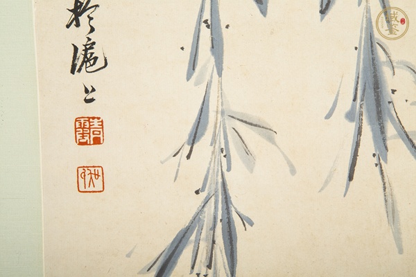 古玩字畫當代·吳青霞 桃花鱖魚肥鏡片真品鑒賞圖