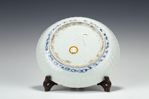 古玩陶瓷明晚·青花花鳥紋花口盤拍賣，當前價格6800元