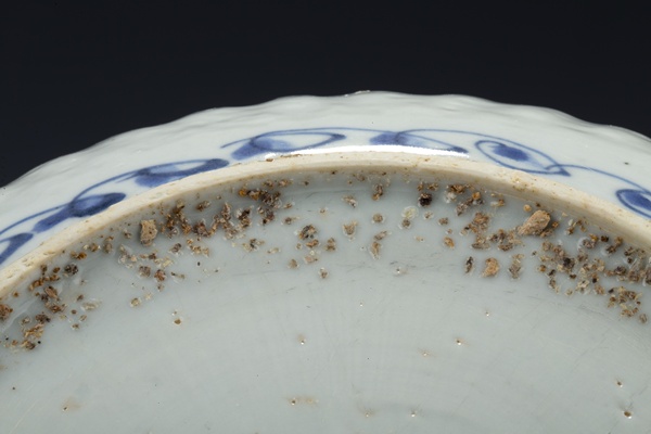 古玩陶瓷明晚·青花花鳥紋花口盤拍賣，當前價格6800元