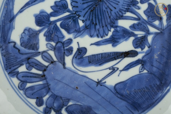 古玩陶瓷明晚·青花花鳥紋花口盤真品鑒賞圖