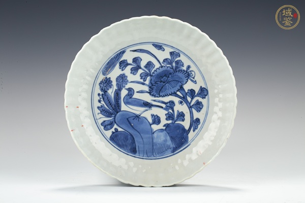 古玩明萬(wàn)歷·青花花鳥紋花口盤真品鑒賞圖