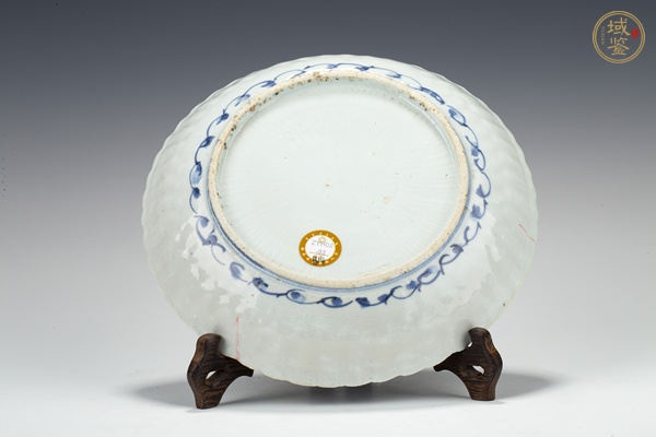 古玩陶瓷明萬歷·青花花鳥紋花口盤真品鑒賞圖
