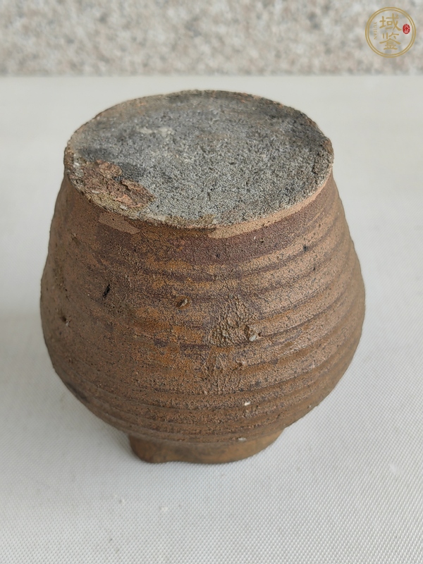 古玩陶瓷褐釉公道杯真品鑒賞圖