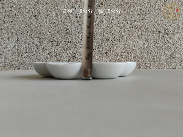 古玩陶瓷白釉調(diào)色盤真品鑒賞圖