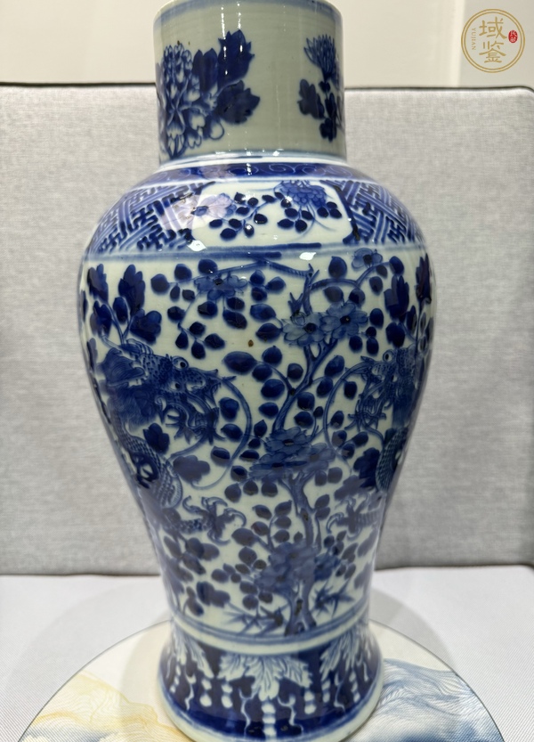 古玩花間龍紋雞腿瓶真品鑒賞圖