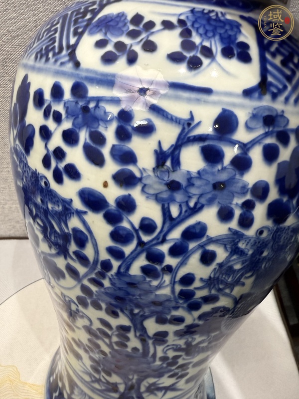 古玩陶瓷花間龍紋雞腿瓶真品鑒賞圖