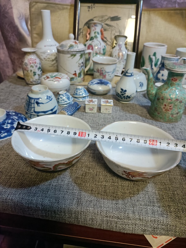 古玩陶瓷民國“江西瓷業公司”粉彩龍紋茶碗拍賣,當前價格2888元