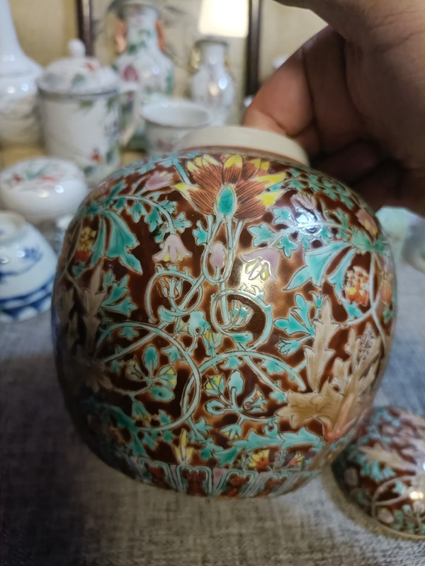 古玩陶瓷民國(guó)粉彩花卉紋蓋罐拍賣，當(dāng)前價(jià)格2888元
