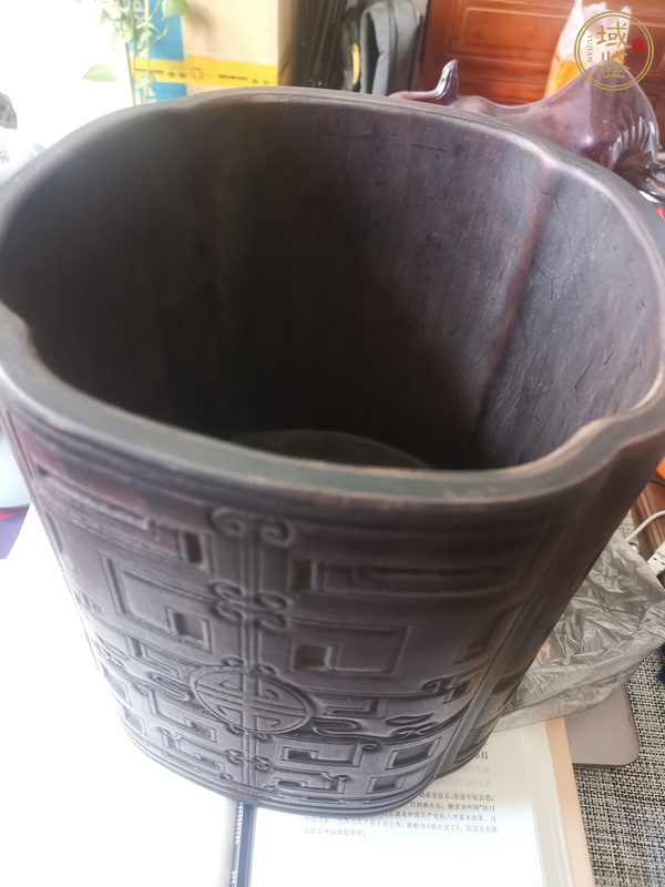 古玩雜項(xiàng)木筆筒真品鑒賞圖